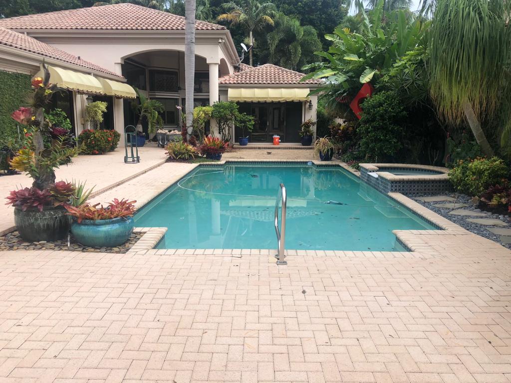 Professional paver installation for a residential home in Broward County, Florida
